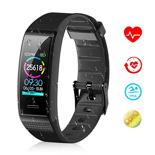 Tovendor Smart Band Fitness Tracker with 0.96 Inch Color Screen, IP68 Waterproof Sports Activities T Tovendor Smart Band Fitness Tracker with 0.96 Inch Color Screen, IP68 Waterproof Sports Activities T