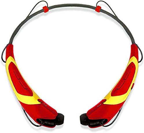 Universal S Gear -HV-Digitial 800 Wireless Music A2dp Stereo Bluetooth Headset Neckband Style Earphone Headphone performance flexible comfort quick Foldable Hands free RedYellow