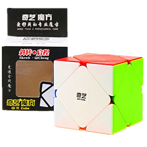 CuberSpeed QiYi QiCheng Skewb Stickerless Magic Cube Mo Fang Ge QiCheng Skewb Stickerless Speed cube