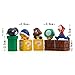 JiaHui Brand 10 Piece Super Mario Bros Action Figures, Mini Super Mario Bros Figures Bundle, Birthay Cake Topper