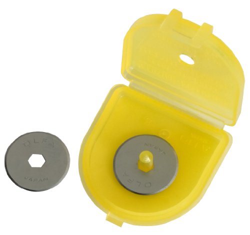 Olfa Rotary Blade Refills 18mm 2/Pkg, Silver
