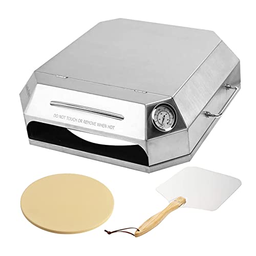Onlyfire Stainless Steel Pizza Oven Kit for Gas Grill, Charcoal Grill and Propane, Portable