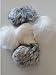 Real Rabbit Fur Pom Pom Ball and Mouse Cat Toy Bundle 12 pieces Color Vary