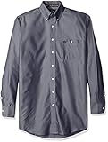 Wrangler Men's Big and Tall George Strait One Pocket Long Sleeve Solid Woven Shirt