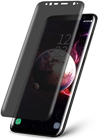 Galaxy S8 Plus Screen protector,Topcanyon S8 Plus [Upgraded version] Privacy Tempered Glass Anti-Spy [3D Curved][Case Friendly] Screen Protector Shield For Samsung Galaxy S8 Plus
