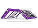 MoKo Case Fit iPad Mini 3/2/1, Silicone + White Hard Polycarbonate Protector with Foldable Stand Cover Case Compatible with Mini 3, Mini 2 and Mini (2012 1st gen), Purple (Will not fit iPad Mini 4)