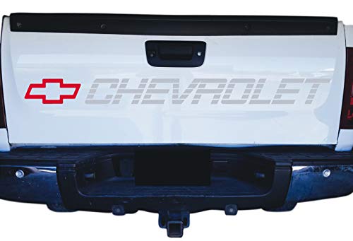 Grey Metallic Decal for Chevrolet - Silverado - Colorado - Tahoe Trucks Bed or Window Sticker