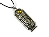 Egyptian Birth Sign of the Zodiac; Shu - God of Air and Wind Two-Sided Pewter Pendant
