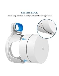Soporte de pared para  WiFi, soporte de soporte sencillo para enrutador de  WiFi y Beacons sin cables ni tornillos (blanco)