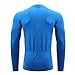 Spotti Men's Cycling Bike Jersey Long Sleeve with 3 Rear Pockets - Moisture Wicking, Breathable, Quick Dry Biking Shirt