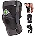 DISUPPO Hinged Knee Brace Support Women Men, Adjustable Open Patella Stabilizer for Sports Trauma, Sprains, Arthritis, ACL, Meniscus Tears, Ligament Injuries (Black, Medium(12.2-14/31-35.5cm))
