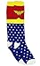 DC Comics Wonder Woman Superhero Knee High Socks Cosplay Costume