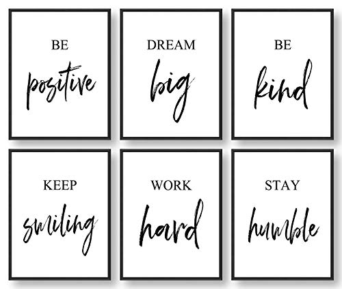 Inspirational-Wall-Art-Motivational-Wall-Art-Office-Wall-Decor-Wall-Art-for-Living-room-and-Bedroom-Office-Decor-Set-of-6-8X10in-Unframed