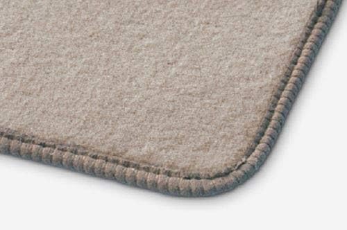 RAC Tailored Set of 4 Pieces 8 Clips Beige Standard Car Floor Mat with Beige Trim Colour (1331)