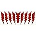 LiteMark Reflective Red 4 Inch Lightning Sticker Decals for Helmets, Bicycles, Strollers, Wheelchairs and More - Pack of 9