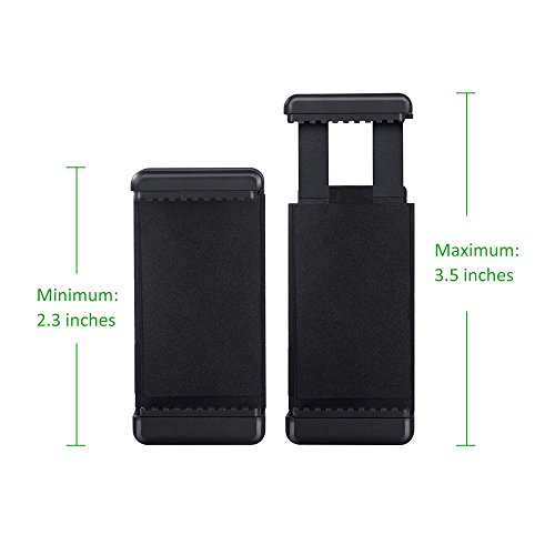 Vastar Universal Cell Phone Tripod Mount Adapter Holder for iPhone/Samsung Galaxy/Nexus and More Cell Phones Use on Tripod, Monopod, Selfie Stick, Tabletop Tripod Stand and More - Thumbnail 2