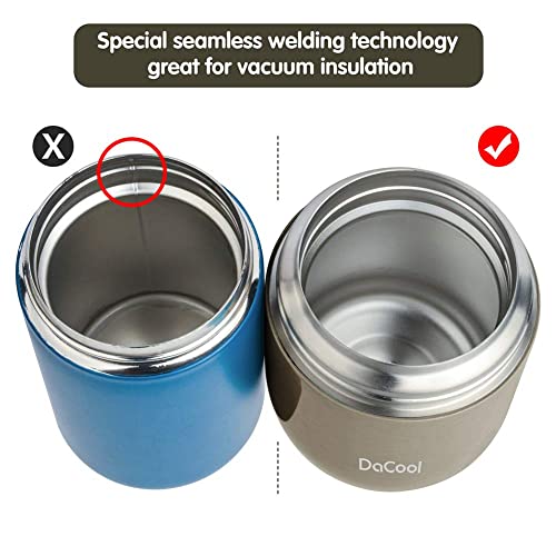 DaCool Food Thermos Insulated Food Jar Lunch Container Vacuum Stainless