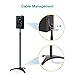 PERLESMITH Adjustable Height Speaker Stands for Small Bookshelf Speakers- 1 Pairthumb 2