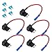 ESUPPORT 12V 24V Standard Add A Circuit Fuse Tap Piggy Back Blade Holder Plug Socket Car Pack of 5