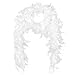Skeleteen Feather Boa Costume Accessory - 1920's White Boa with Feathers - 1 Piece