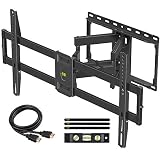 【Newest Version】 USX MOUNT Full Motion TV Wall Mount for Most 47-84 inch Flat Screen/LED/4K TVs, TV Mount Bracket Dual Swivel Articulating Tilt 6 Arms with Max VESA 600x400mm and Holds up to 132lbs