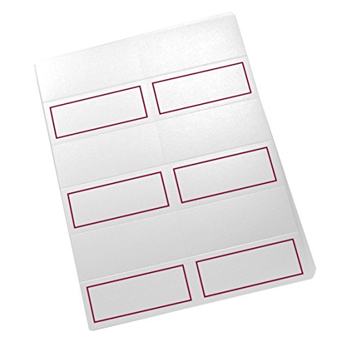 Documents and Designs Single Line Border Easy Print Place Cards, Burgundy, Set of 60 (10 Sheets) - Thumbnail 3
