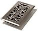 Decor Grates SPH408-NKL Floor Register, 4x8, Brushed Nickel Finish