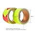 BBTO Reflective Warning Tape Fluorescent Safety Sticker Night Conspicuity Arrow Sticker, Arrow and Yellow, 2 Rolls