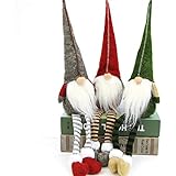 NEILDEN 3pcs Swedish gnome, Chirstmas Plush Toy, Scandinavian Style Decor, Dangle Leg Shelf sitters