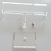 Luxuriant July Clear Acrylic Removable Bangle Bracelet Display Hovering T-Bar Bracelet Necklace Jewelry Display Stand for Home and Shop Organization