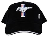 Ford Mustang GT Fine Embroidered Hat Cap, Black