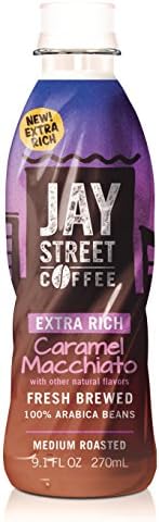 Jay Street Coffee, Extra Rich Caramel Macchiato, 9.1 Ounce (Pack of 12)