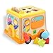 TOP BRIGHT Activity Cube for 1 2 Year Old Girl Boy Gift,Wooden Educational Baby Toy for Age 18 Month (ID50185)