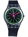 Swatch Fluo Loopy GM189 Black Silicone Quartz Fashion Watch