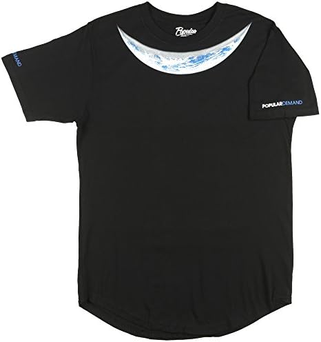 Popular Demand Planet Earth Mens T-Shirt In Black