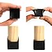 1” x 1” Square Chair Leg Caps, WarmHut 32pcs Black Anti-Slip 1 Inch Chair Leg Floor Protectors Chair Table Bar Stool Leg Covers Furniture Leg Cube Feet