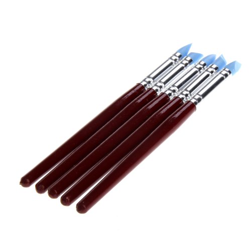 Jocestyle 5 Pcs Art Craft Pottery Clay Sculpture Modeling Sculpting Carver Carving Tools Kit (S) - Thumbnail 2