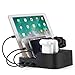 Cell Phone Charging Station Work for iPhone iwatch airpod and ipad - 6 USB Port Charger Docking Stand, Multi USB All in One Charger Dock Charge Your Multiple Devices at Same Time