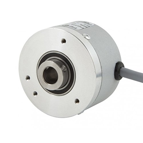 Fenac FNC 50E 8630V300-R2 Incremental Encoder: 50mm Semi-Hollow Shaft 8mm, 300PPR, 5-30V, 6-Ch 2m Cable