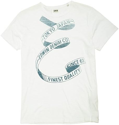 Edwin Denim E Ribbon Tee, White XXLarge White White 