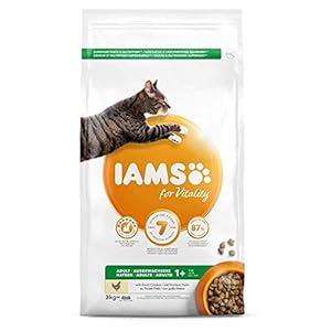 IAMS-Adult-Dry-Cat-Food-with-Fresh-Chicken-3Kg IAMS Complete Dry Cat Food for Adult 1+ Cats with Chicken 3 kg