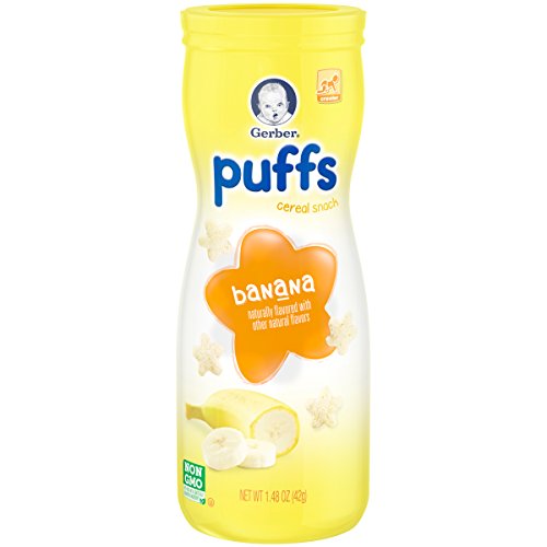 Gerber Graduates Puffs Cereal Snack, Assorted Flavors, 1.48 Ounce, 6 Count