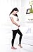 Preggers Maternity Footless Tights - 10-15 mmHg Gradient Compression (Black, L)