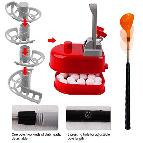 DeVan Golf Toys Set, Golf Ball Gaming, Outdoors Golf Training, Active, Early Educational Exercise Toy with a Drawstring Backpack for Kids and Toddler. (Random Color) - Thumbnail 3