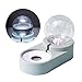 POPETPOP Automatic Dog Cat Feeder Pet Water Bowl and Food Bowl Set – Gravity Waterer Dispenser Double Pet Feeder for Dogs and Cats (Blue)thumb 3