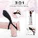 Silicone Vibrating Cock Ring,Penis Ring Vibrator with 15M Remote Control 9 Vibrations, Premium Stretchy Longer Harder Stronger Erection Clitoral Vibrator Adults Sex Toy for Men Women Couples