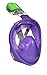 Easy Snorkel EasyBreath Full Face Snorkel Mask, Perfect Purple, Small/Medium