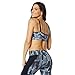 Zumba Women's Activewear Fashion Print Bralette with Straps