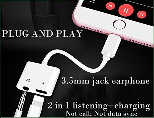 iPhone Compatible 3.5mm Headphone Power Dual Adapter  - Thumbnail 4