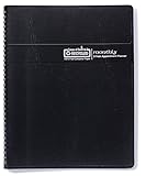 House of Doolittle 2019-2020 Two Year Calendar Planner, Monthly, Black Cover, 8.5 x 11 Inches, January - December (HOD262002-19)